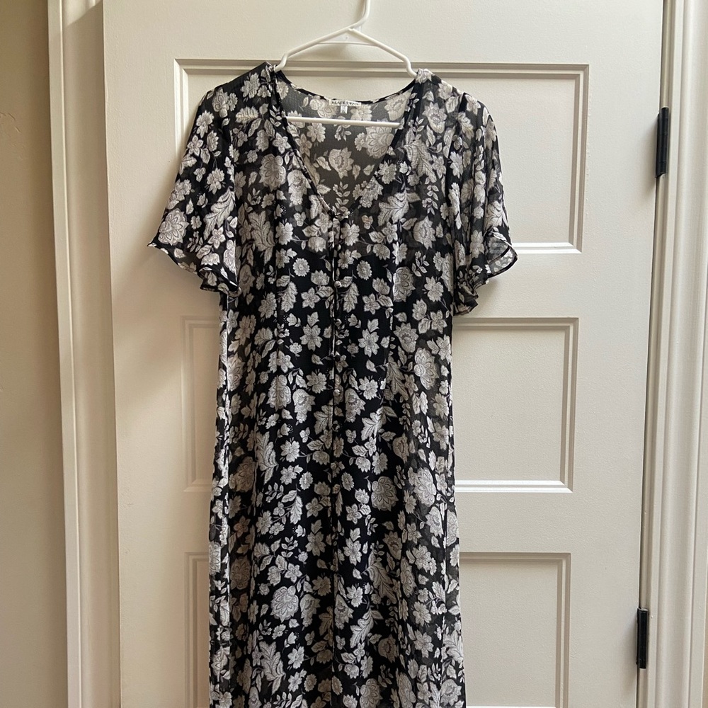 Black swan dress with black slip dress